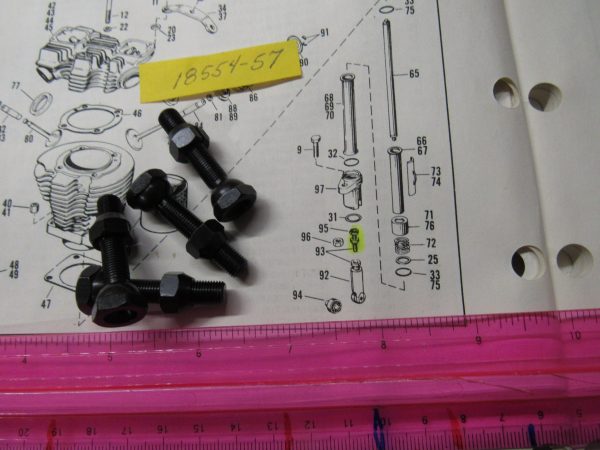 Harley Sportster Tappet Adjusting Screws with Nuts 1957-85P/N 18554-57 - Image 2