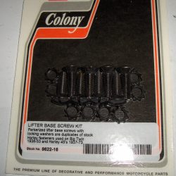 Harley Knucklehead,Panhead,45 Flathead Lifter Base Parkerized Screws 1937-73.
