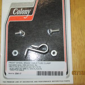 Harley Sportster Brake Front Cable Tube Clamp.. 1954-72  P/N 45218-52