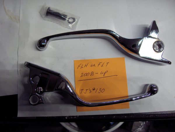 Harley Davidson Twin Cam Touring Chrome Clutch and Brake Lever Set 2008-13 - Image 3