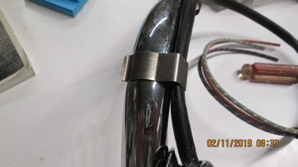 Harley Panhead Handlebar Wiring,Cable Clamp *Raw Metal* 1951-UP?? Part # 9976 - Image 2