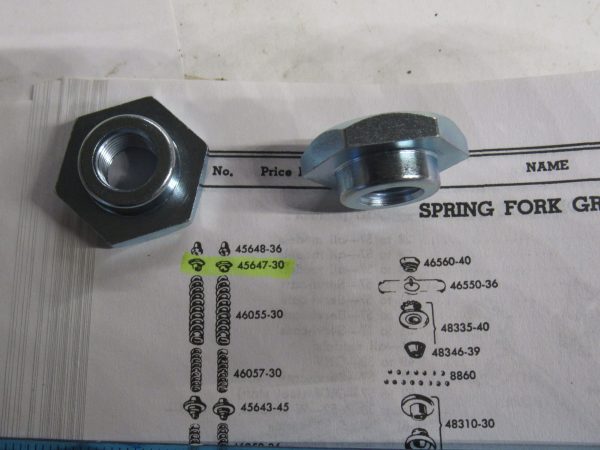 Harley Knucklehead,Flathead,Panhead,Springer Fork Rod Upper Nuts  1930-57