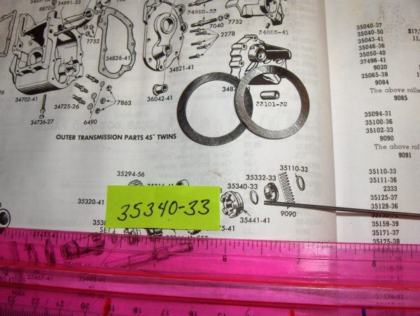 Harley 45 Flathead Tranny Thrust Washer Reverse Gear. 1935-73 P/N 35340-33 - Image 2