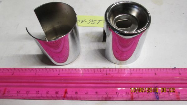Harley Ironhead Sportster Chrome Upper Shock Stud Covers.1975-78. P/N 54704-75