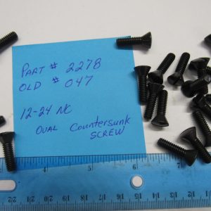 Parkerized 12 X 24 NC x 13/16" Oval Countersunk Head Screw Part # 2278 or Old # 047