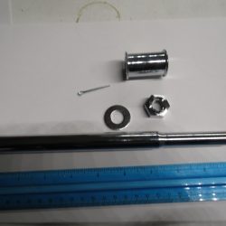 Harley Knuckle,Pan,Servi-car,WLC, Chrome Springer Fork Front Axle, Spacer & Nut  P/N 43872-36