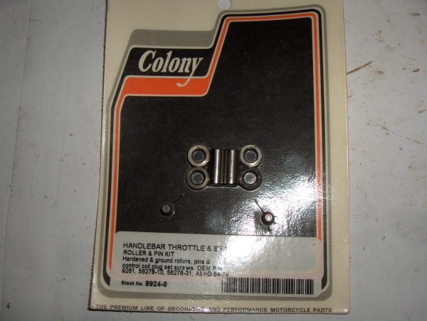 Harley Panhead,Sportster,Shovelhead Handlebar Throttle Spark Roller and Pin Kit 1954-73