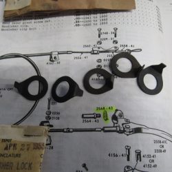 Harley 45 Flathead WLC Hand Clutch Lever Clamp Bushing Lockwasher.. **NOS**.P/N 2568-43