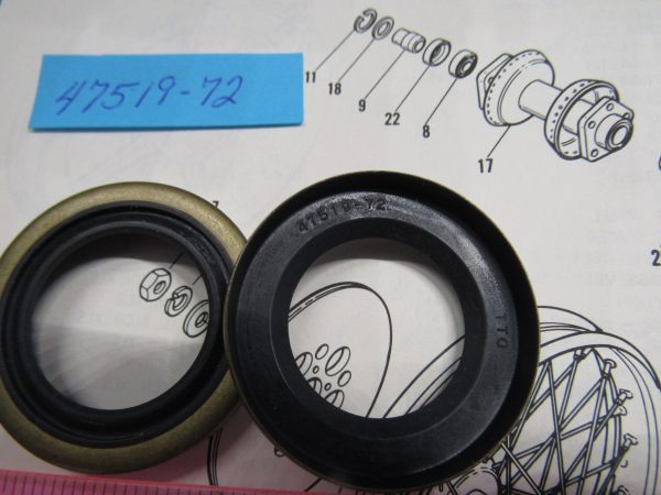 Harley Shovel,Sportster Wheel Hub- Swingarm Bearing Seal 1973-84.. P/N 47519-72 - Image 3
