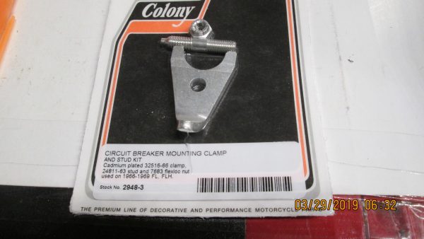Harley Shovelhead Circuit Breaker Mounting Clamp & Stud Kit 1966-69 P/N 32516-66