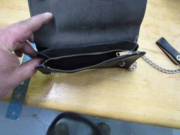 Biker Style Wallet with Chain - Image 5