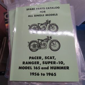 Harley Light Weight Motorcycles Spare Parts Catalog 1956-65