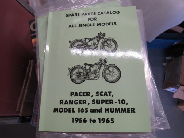 Harley Light Weight Motorcycles Spare Parts Catalog 1956-65