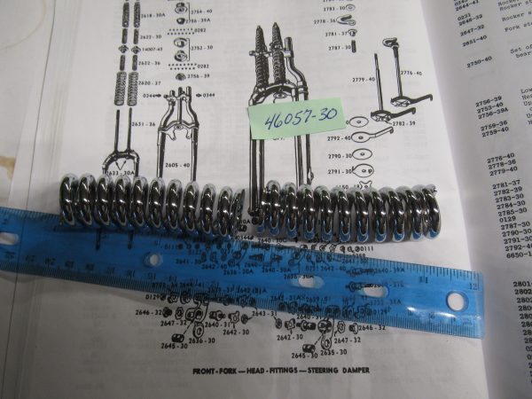 Harley Knuckle,Pan,45 Flathead Inner Upper Springer Springs P/N 46057-30 - Image 3