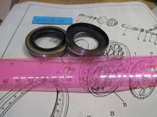 Harley Shovel,Sportster Wheel Hub- Swingarm Bearing Seal 1973-84.. P/N 47519-72 - Image 4