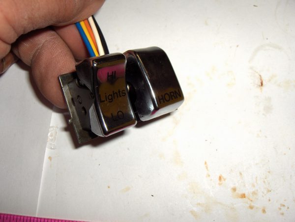 Shovelhead,Evo, Sportster, Chrome Dimmer & Horn Switch 1982-95 P/N 71597-92C