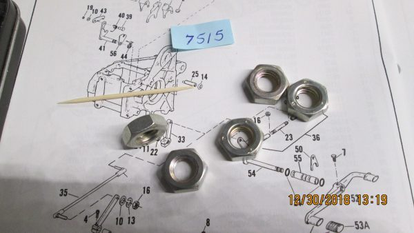 Harley Evo 5 Speed Transmission Shift Arm Jam Nut. 1985-06 P/N 7515
