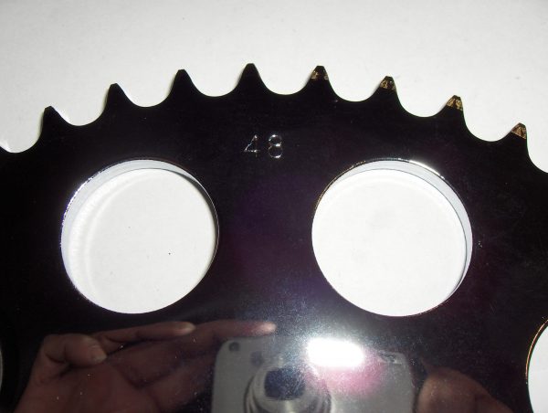 Harley Sportster XL Chrome Rear Sprocket  48 Tooth  1982-85 - Image 2