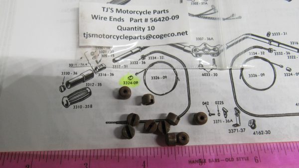 Harley J,JD,VL,WL,RL, Knuckle Throttle Wire Cable End 1915-48 P/N 56420-09 - Image 2