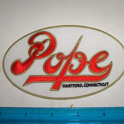 Harley Davidson,Indian,Customs,Vintage Style Pope Motorcycle Jacket Patch.