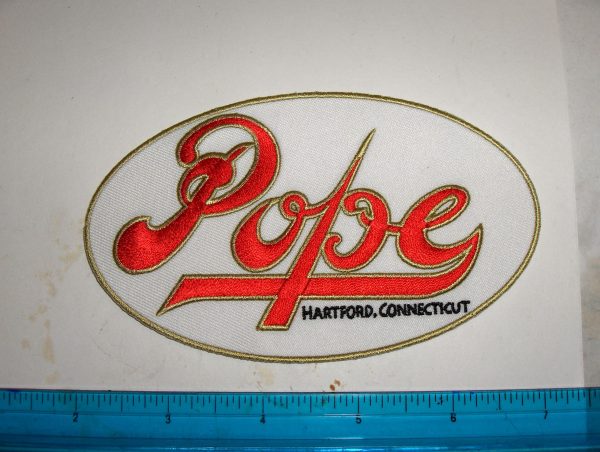 Harley Davidson,Indian,Customs,Vintage Style Pope Motorcycle Jacket Patch.