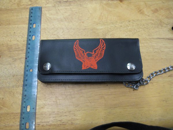 Biker Style Wallet with Chain - Image 2