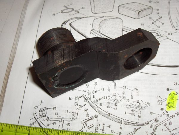 **USED**Vintage Harley Panhead,Shovelhead Sidecar Bracket 1958-72 - Image 4