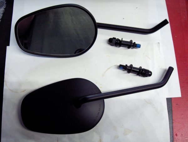 Harley Sportster,Softail,Customs, Matte Black Mirrors - Image 2