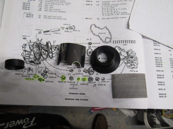 Harley Knucklehead,Panhead,Pinion Shaft Parts Kit.. 1936-53