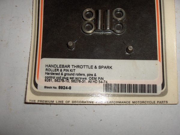 Harley Panhead,Sportster,Shovelhead Handlebar Throttle Spark Roller and Pin Kit 1954-73 - Image 3