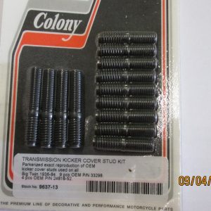 Harley,Knucklehead,Panhead,Shovelhead Transmission Kicker Cover Stud Kit. 1936-84