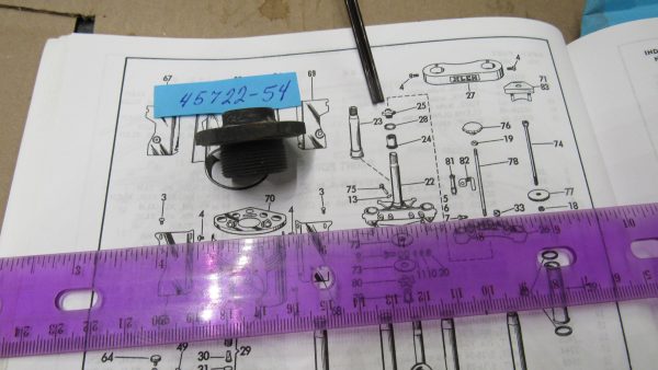 Harley Sportster Upper Top Stem End Nut.. 1954-78 P/N 45722-54