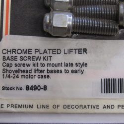 Harley Shovelhead Chrome Plated Lifter Block Screws.. 1966-75..