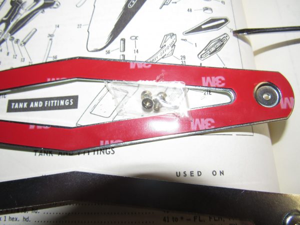 Harley Shovelhead FL FLH Servi-car XLH ?Gas Tank Emblem Adhesive Mount Kit - Image 3