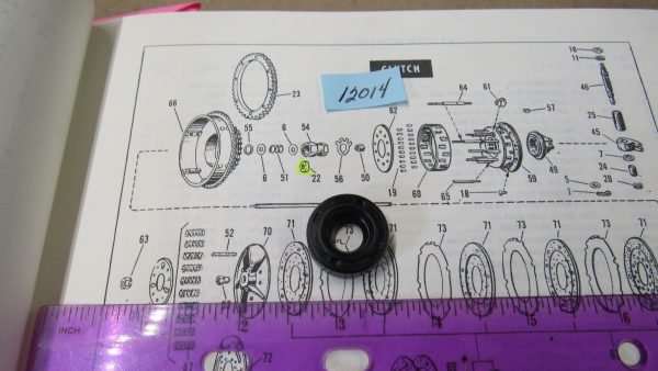 Harley Shovelhead Clutch Nut Oil Seal 1965-84 P/N 12014