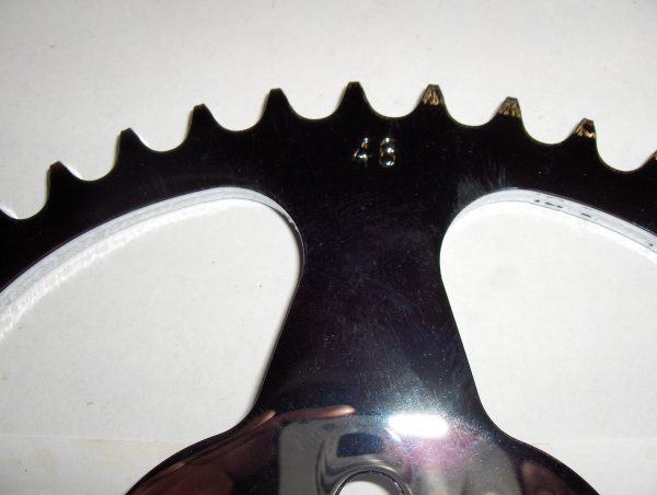 Harley Shovelhead Chrome Rear Drive Sprocket 48 Tooth  1973-84 - Image 3