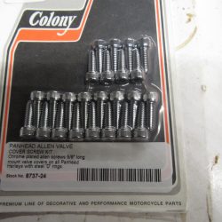 Harley Panhead Chrome Valve Cover Screw Kit **Allenhead**1948-65