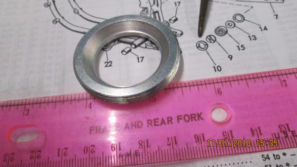 Harley Sportster Swing Arm Fork Lock Nut 1952-73. P/M 47514-52
