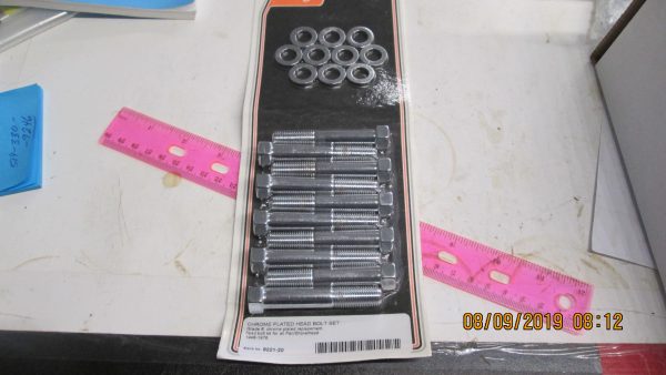 Harley Panhead,Shovelhead Head Bolt Kit..1948-76. Chrome Plated