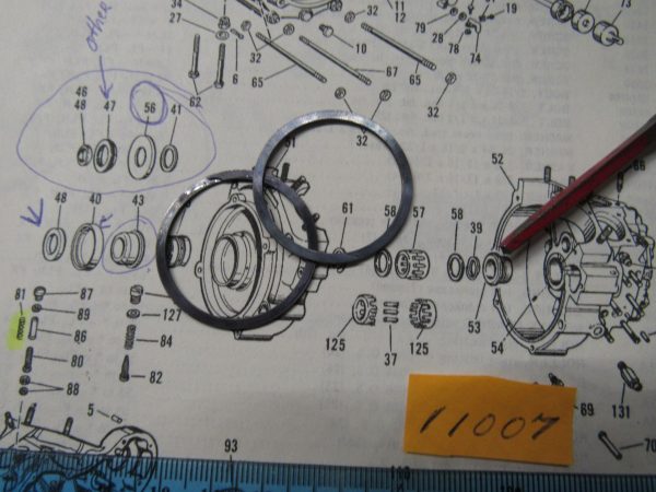 Harley Panhead,Shovelhead,Evo,Pinion Shaft Retaining Ring 1958-86  P/N 11007 - Image 2