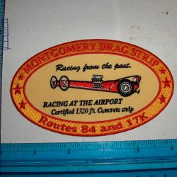 Harley,Indian,Customs, Vintage Style "Drag Strip" Motorcycle Jacket Patch