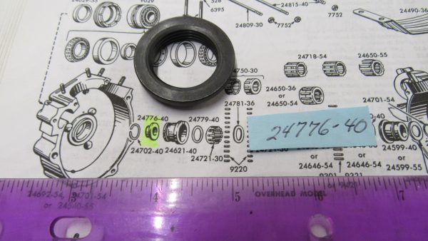Harley Knucklehead,Panhead Left Case Oil Slinger. 1940-54 P/N 24776-40