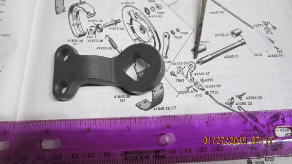 Harley,Knuckle,Pan,Mechanical Brake Shaft Lever *Parkerized*  P/N 42560-37 - Image 2