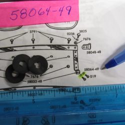 Genuine Harley Panhead,45 Flathead,Windshield Brace Screw Rubber Washer *NOS.