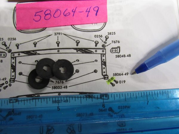 Genuine Harley Panhead,45 Flathead,Windshield Brace Screw Rubber Washer *NOS.