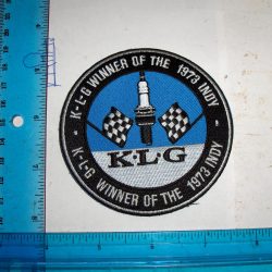 Harley,Indian,Customs, Vintage Style "KLG Spark Plug" Motorcycle Jacket Patch