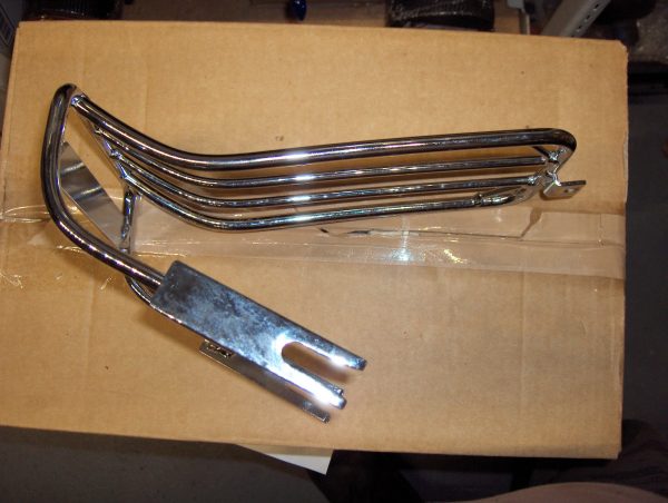 Harley Evo Softail Chrome Luggage Rack for Bobbed Rear Fenders  1985-99 - Image 2