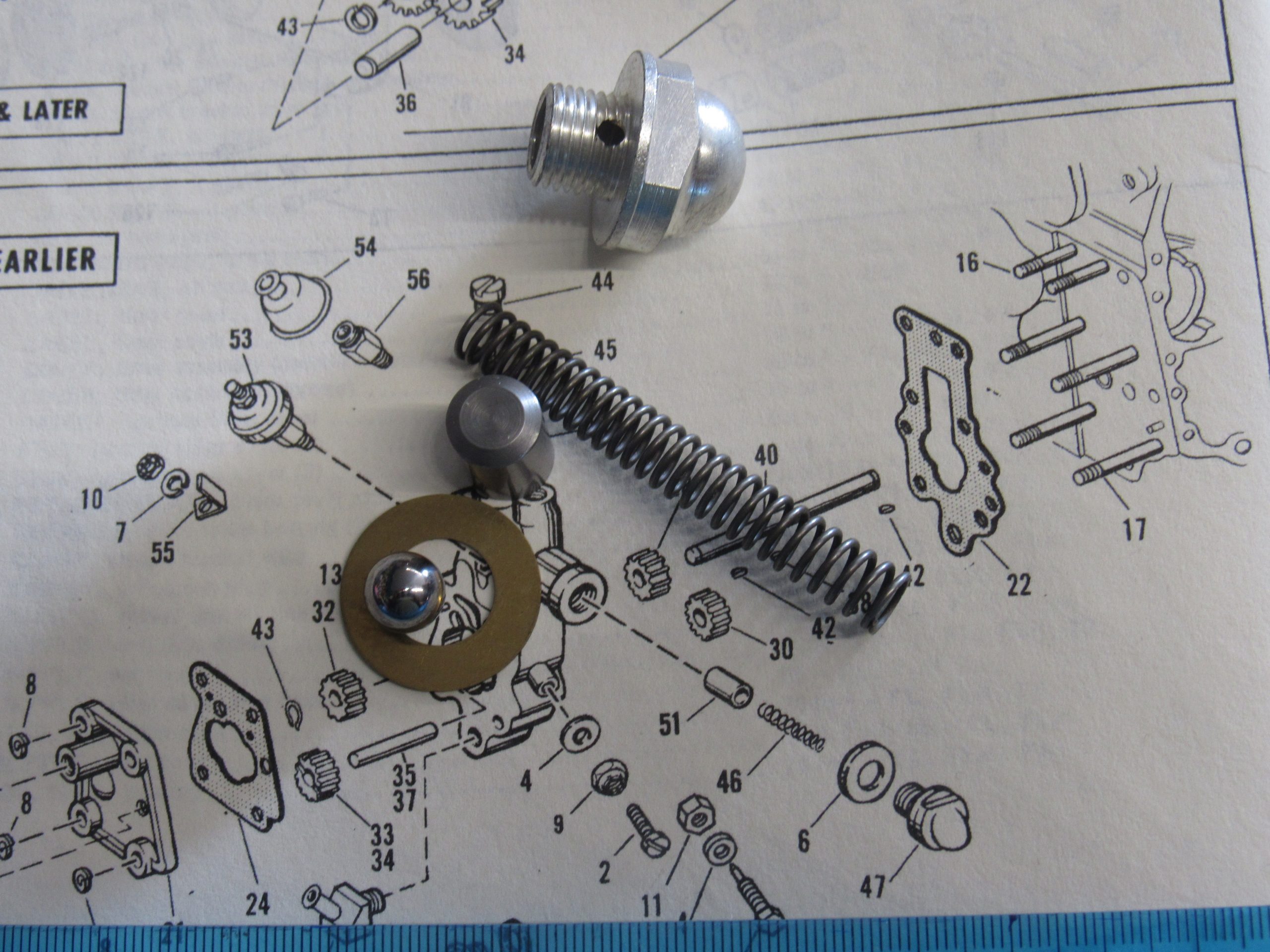 Harley Panhead,Shovelhead,Oil Pump Relief Valve Kit  1954-67 - Image 3