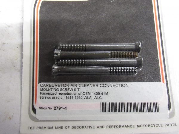 Harley 45 Flathead WLC,WLA Carb Air Cleaner Connection Mounting Screw Kit