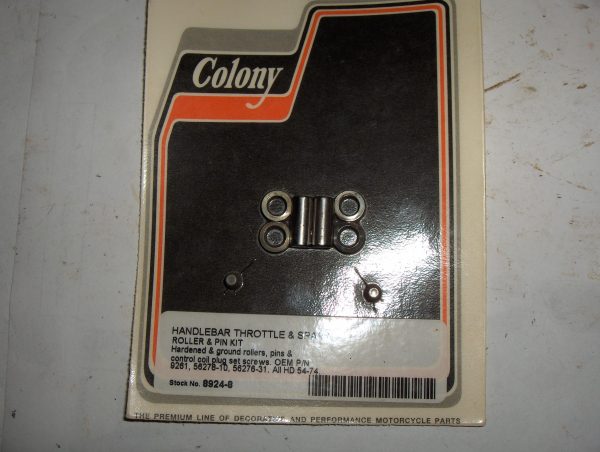 Harley Panhead,Sportster,Shovelhead Handlebar Throttle Spark Roller and Pin Kit 1954-73 - Image 2